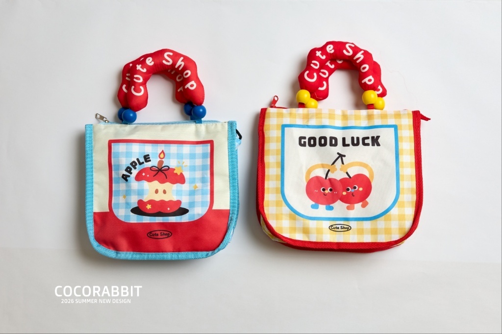 正韓夏cocorabbit 兩色多巴胺蘋果/櫻桃手拿包
