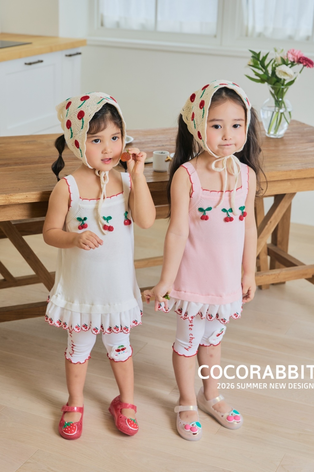 正韓夏cocorabbit 兩色草莓/櫻桃頭巾