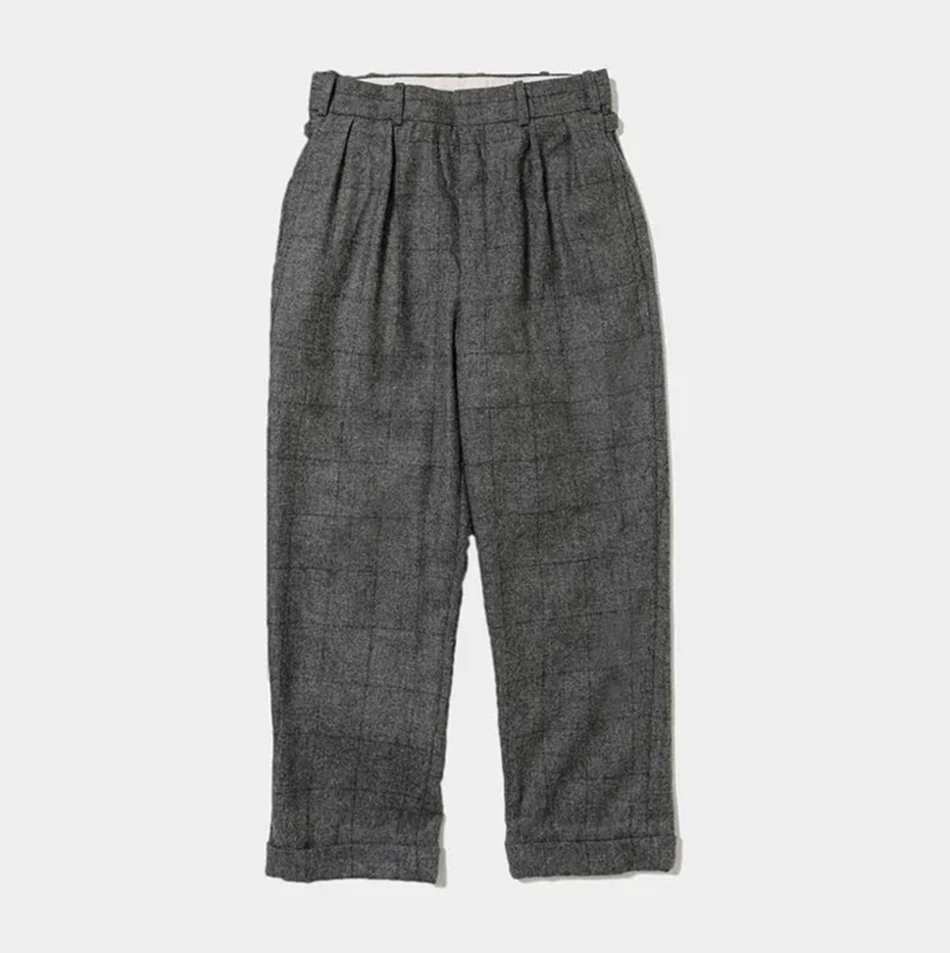 LAST PCS: A.PRESSE TWEED TROUSERS - CHARCOAL SIZE 3 PRE ORDER ITEM (預訂中)