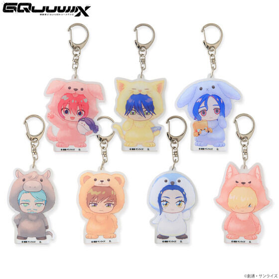 248896 Pbandai 預訂 2026/6月 機動戦士Gundam GQuuuuuuX もふもふデフォルメアクリルチャーム全種セット