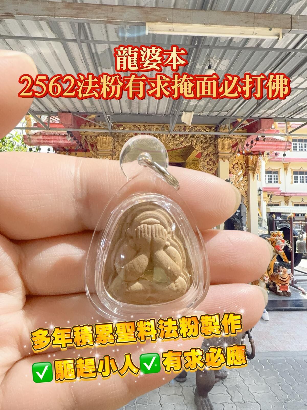 龍婆本2562法粉有求掩面必打佛