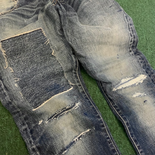 VISVIM SOCIAL SCULPTURE 10 DAMAGED-14 JEANS (( USED A )) 中古美品 - IN STOCK NOW (現貨發售中)