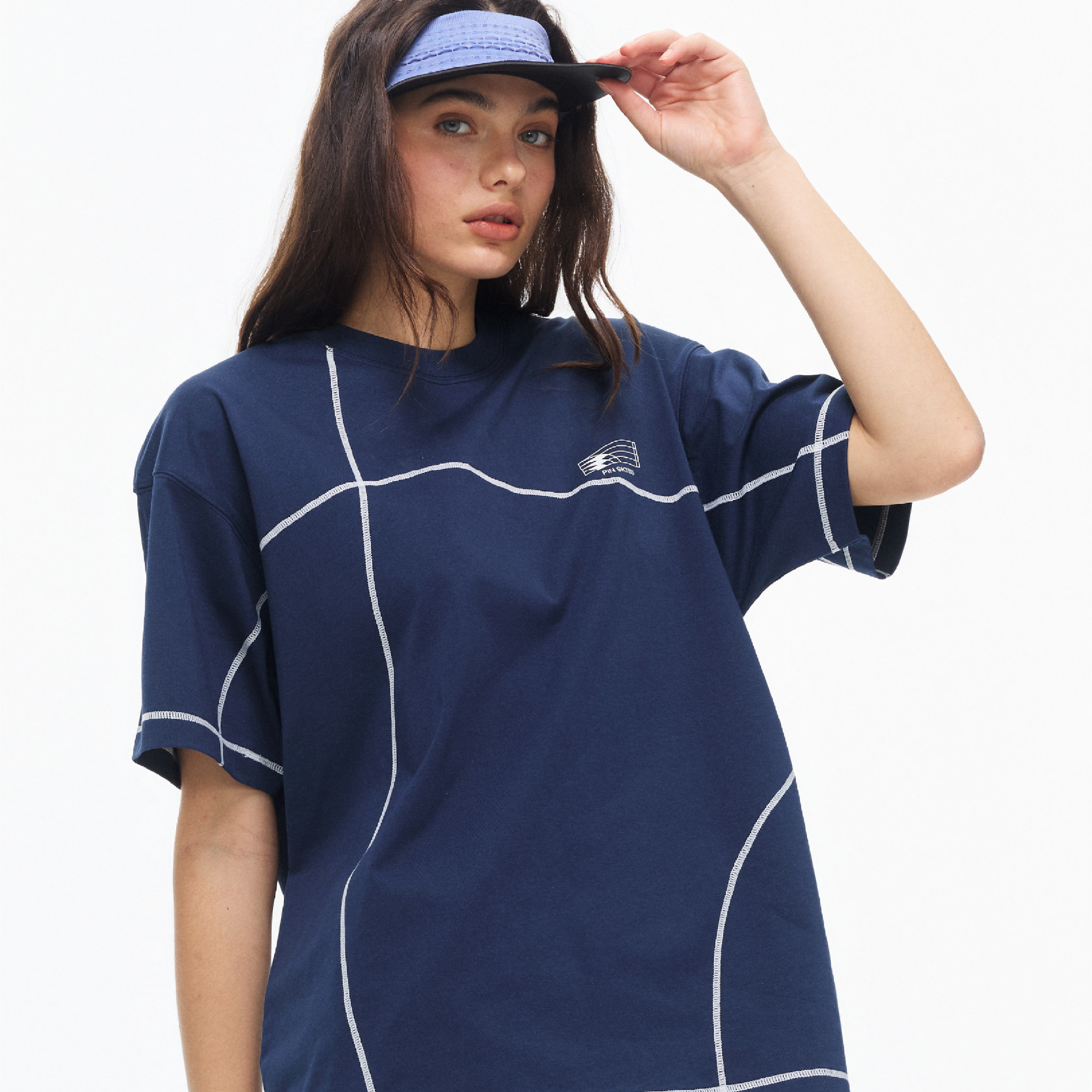 PIN SKTBS Color Blocking Tee 撞色明線短Tee [P-T1826]