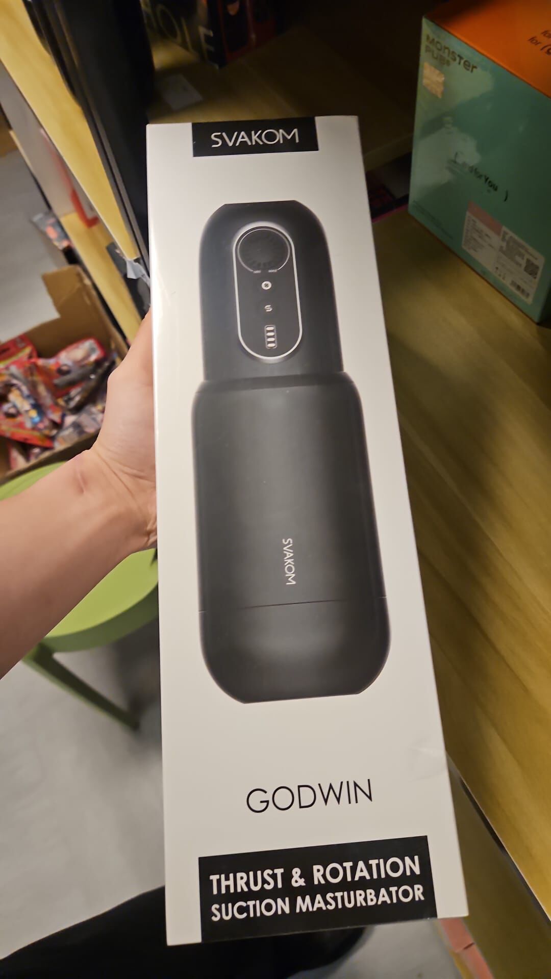 SVAKOM Godwin｜真空吸吮 伸縮旋轉電動飛機杯