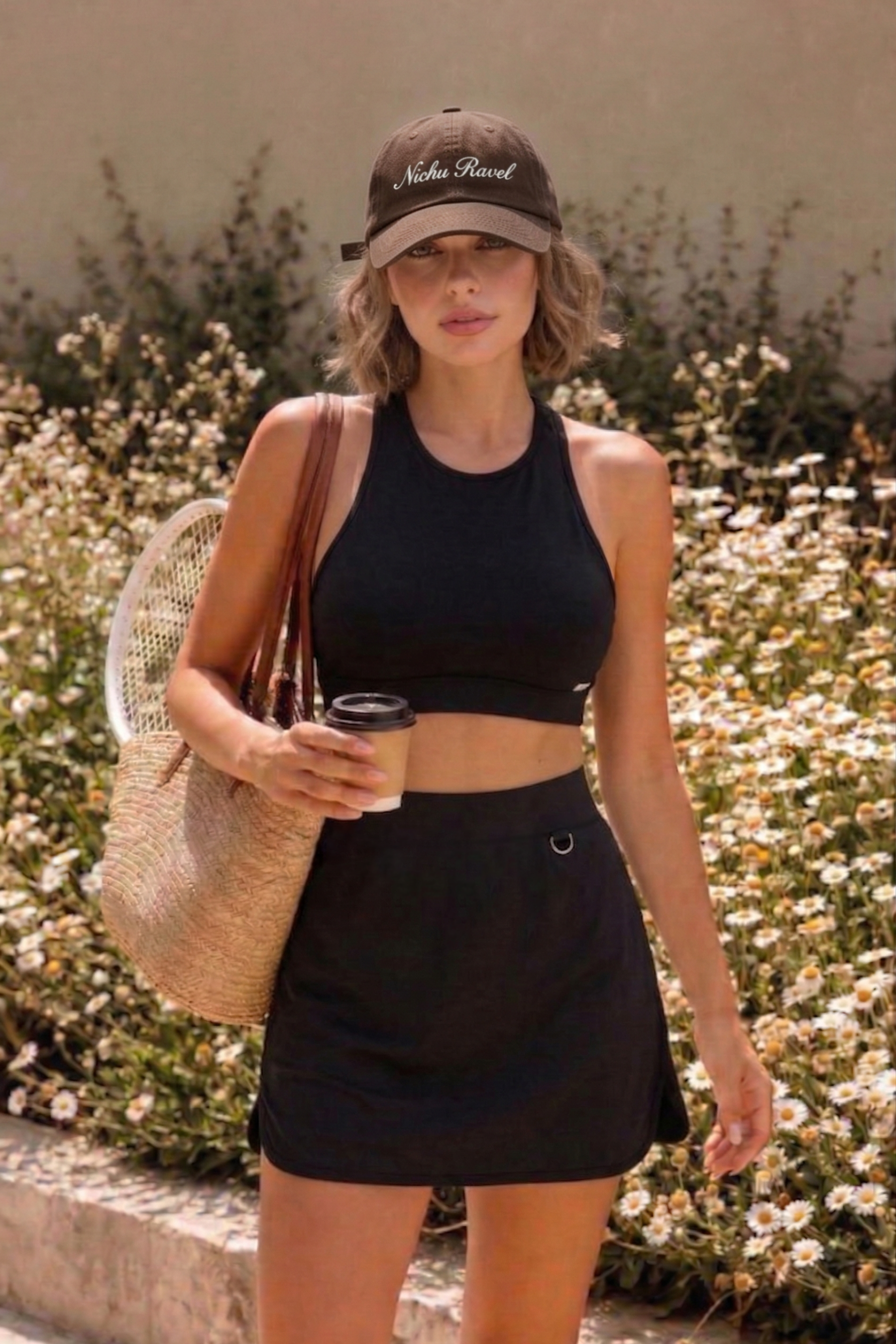 Silky Lightweight Cotton-Feel Active Skort