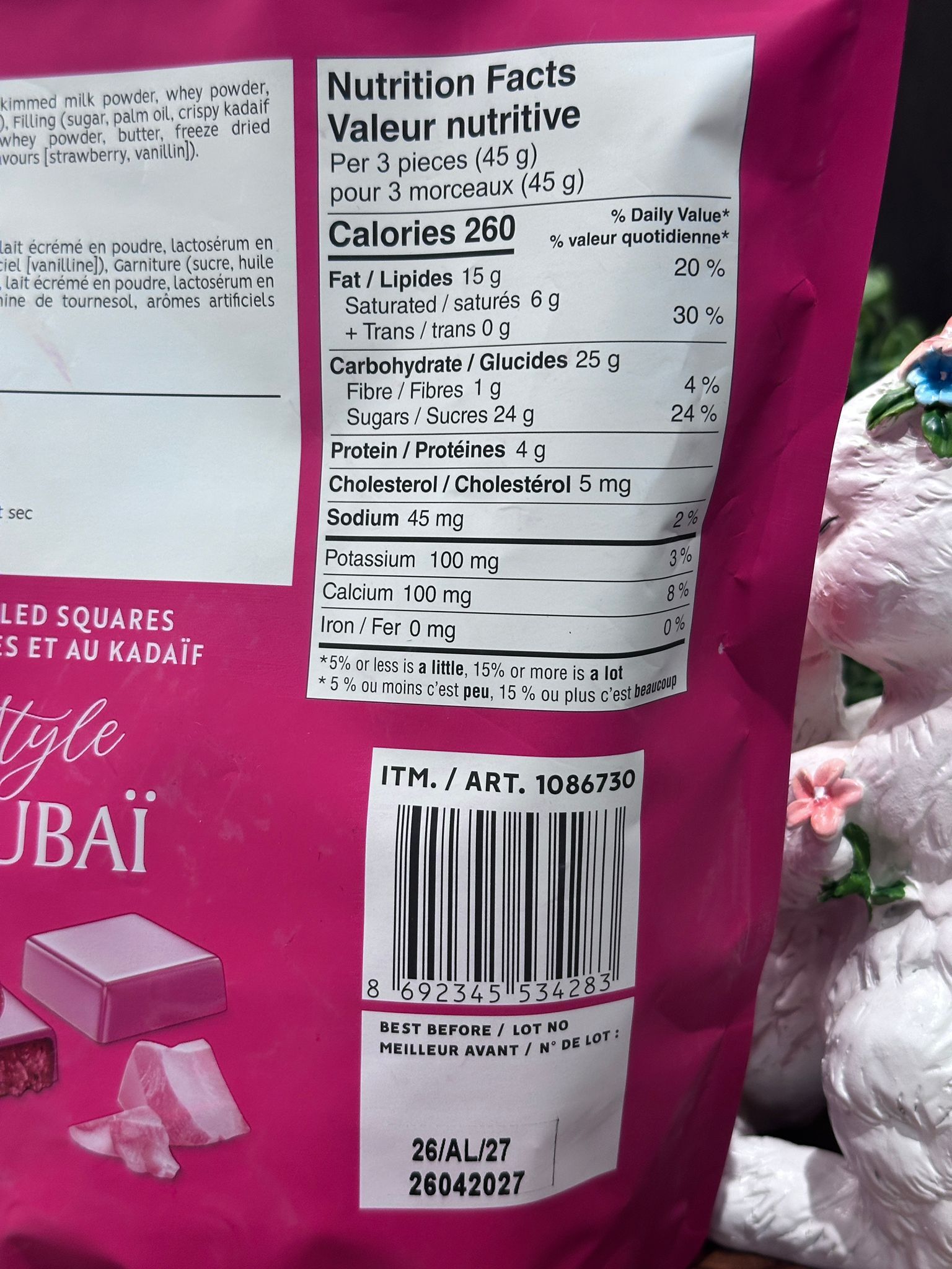 RZ31 Chocovia 杜拜風格士多啤梨餅 (獨立包裝) 625g **到期日:約 2027/03