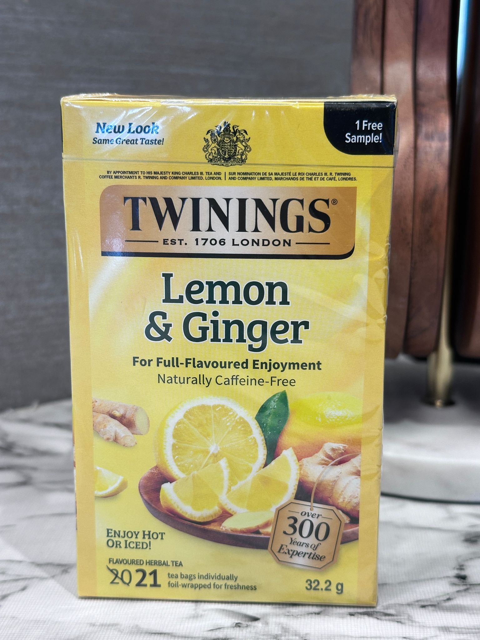 RZ41 Twinings Lemon & Ginger 檸檬&薑茶 32.2g (20個茶包) x2盒** 到期日:約 2028/09