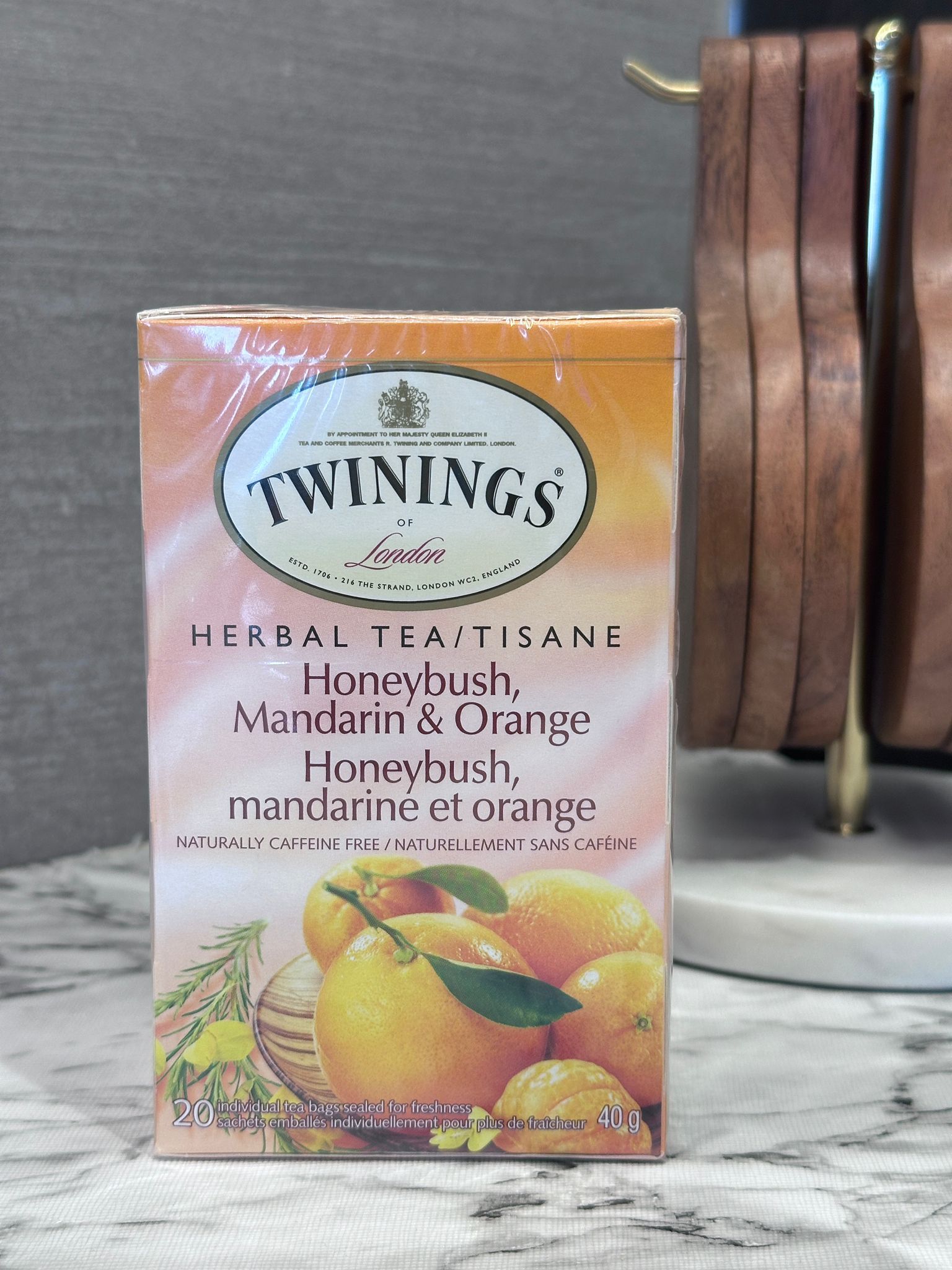 RZ43 RTwinings 南非蜜樹&橙茶 Honeybush, Mandarin & Orange 40g (20個茶包) x2盒** 到期日:約 2028/03