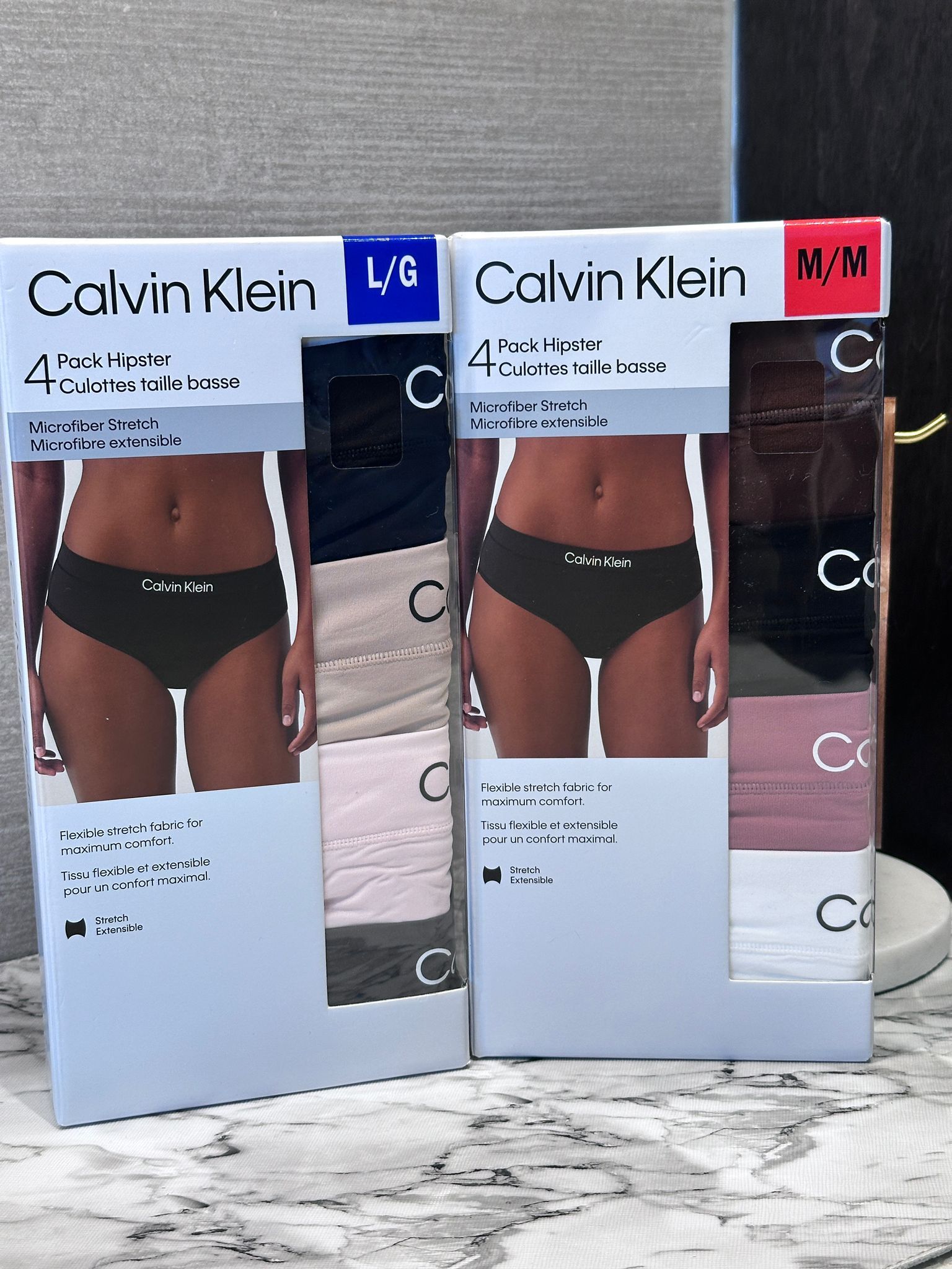 RZ44 CK 低腰女裝內褲4件裝 (圖片隋機色)