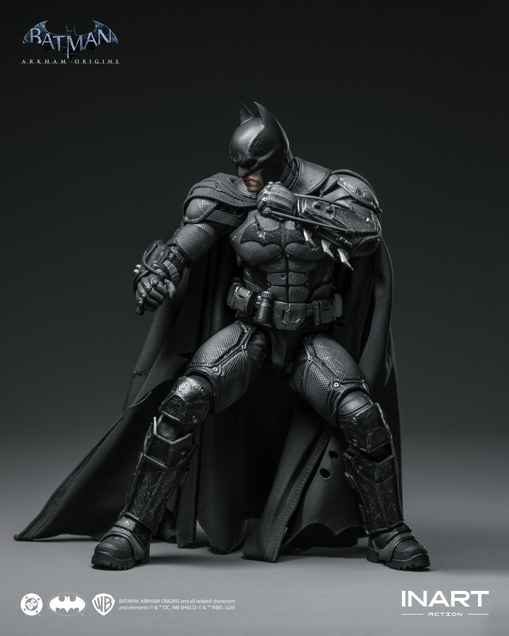 (預訂)  INART MAG-G0007 Arkham Origins Game Version 1/12 Batman Battle Damaged Ver.