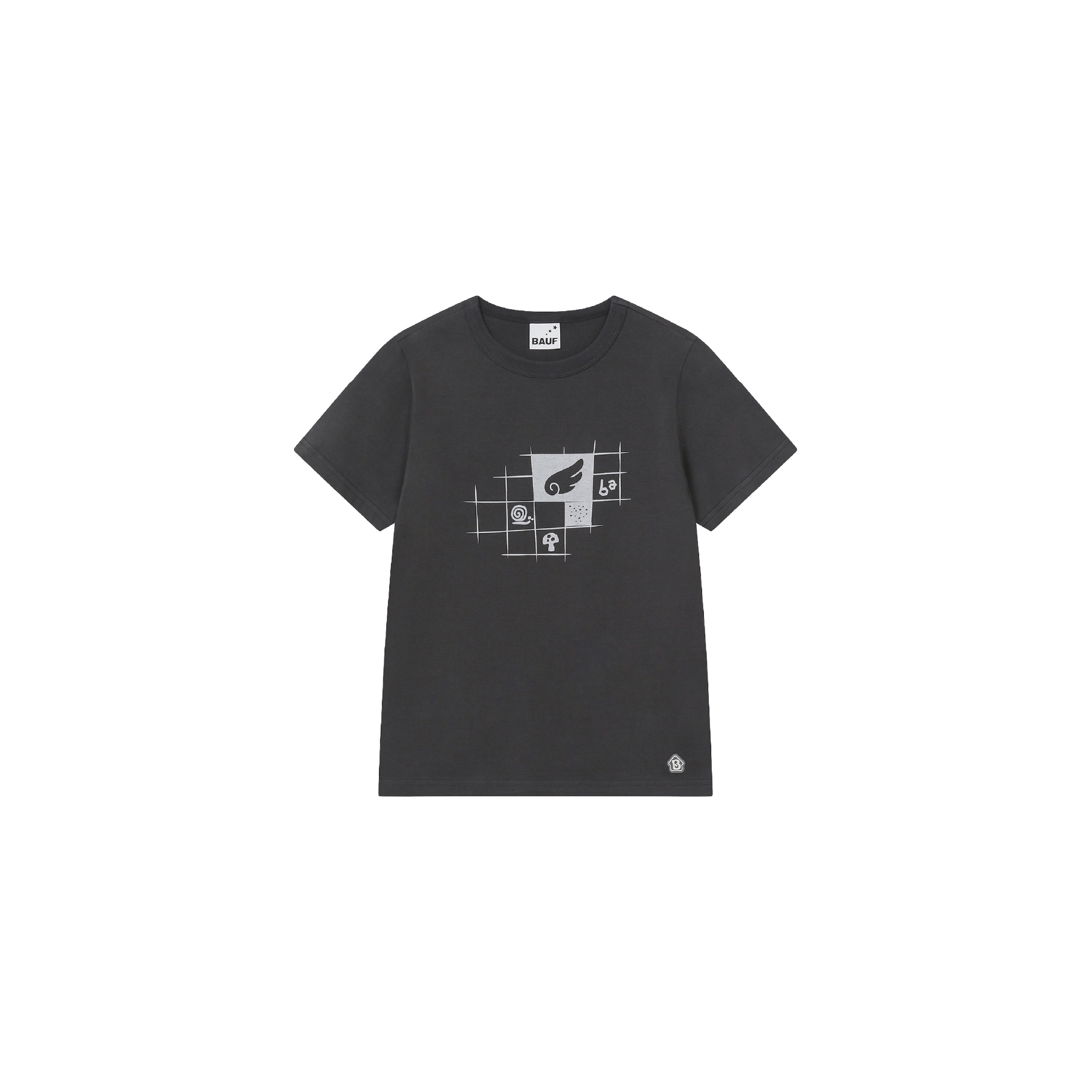 BAUF Angel Square 棋盤格 修身 短袖 短T