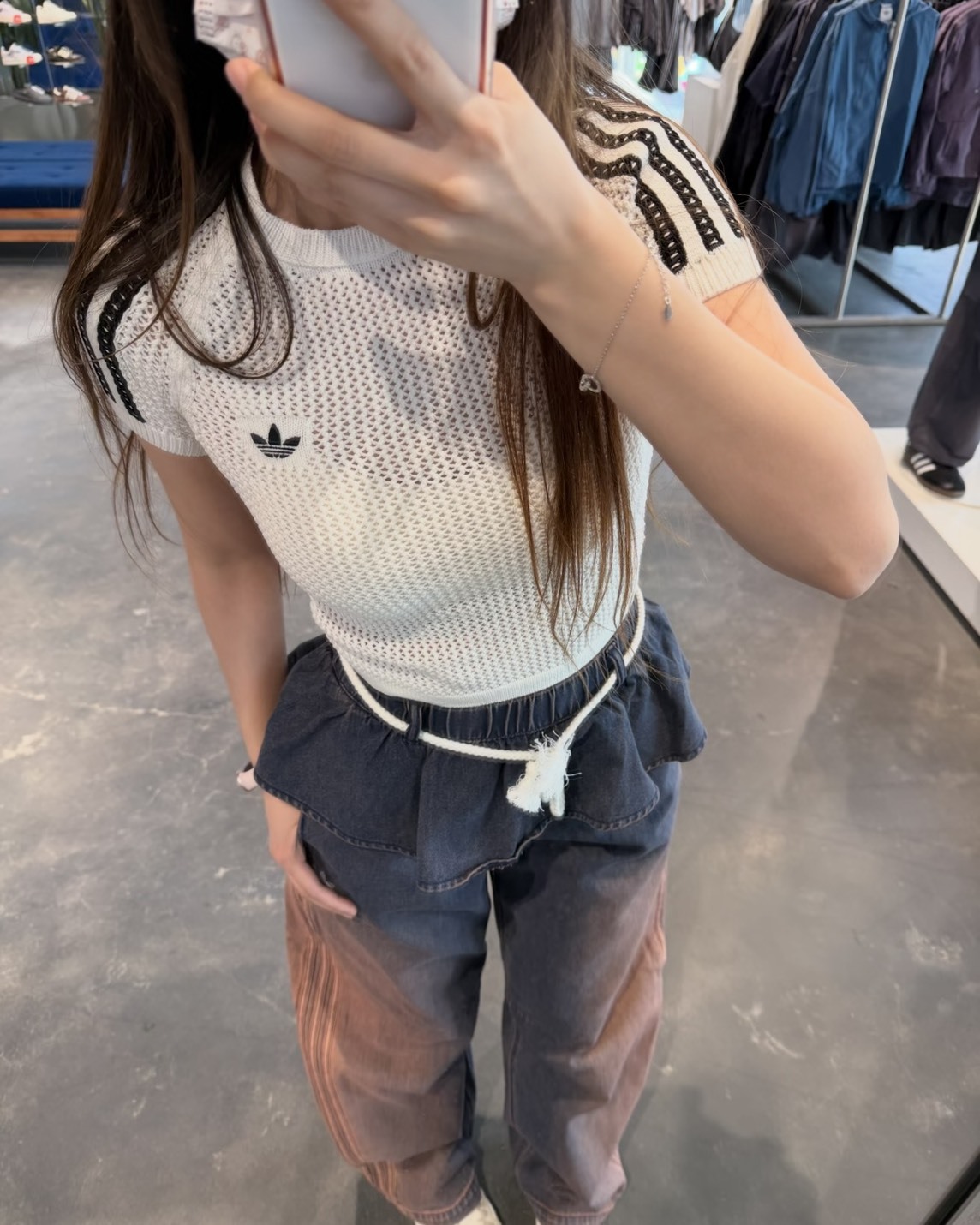 【預購】ADIDAS ORIGINALS 簍空格紋上衣 兩色 KC6480