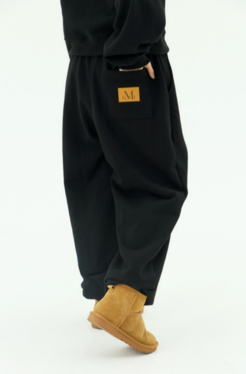 【 4/19收單 】MUCENT 慵懶立體金屬LOGO棉褲 韓國