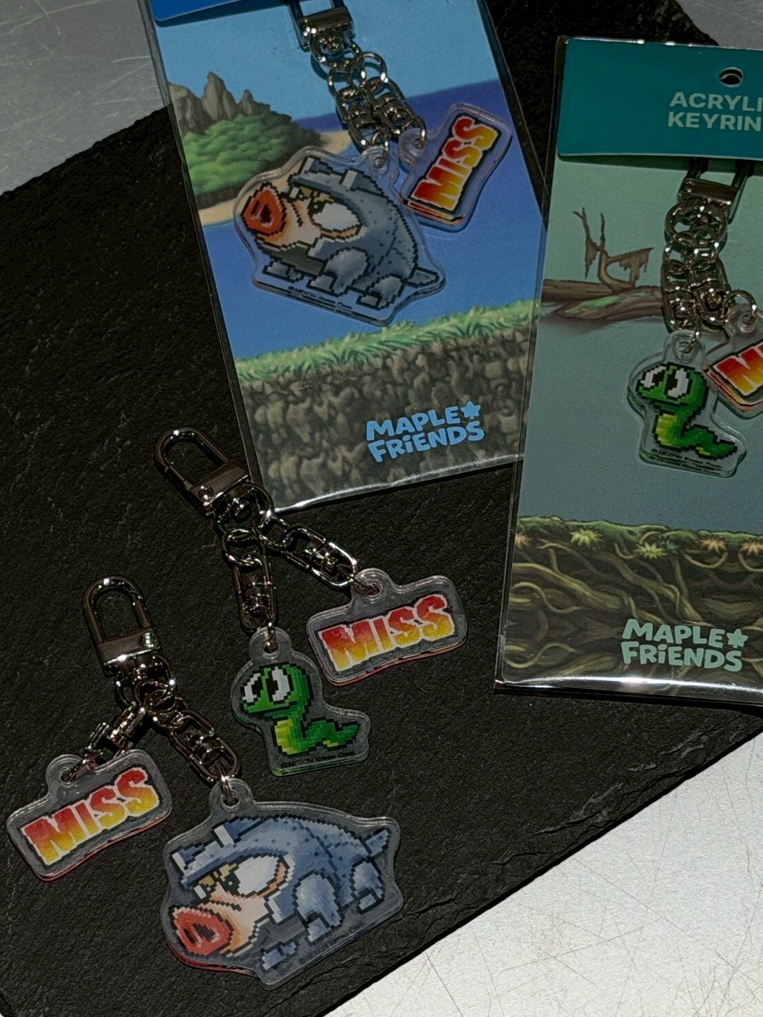 韓國 楓之谷 樂園限定 MISS鑰匙圈 鋼鐵肥肥  青蛇 吊飾 迴避三寶 童年系列