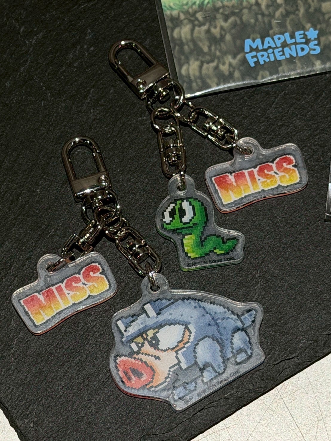 韓國 楓之谷 樂園限定 MISS鑰匙圈 鋼鐵肥肥  青蛇 吊飾 迴避三寶 童年系列