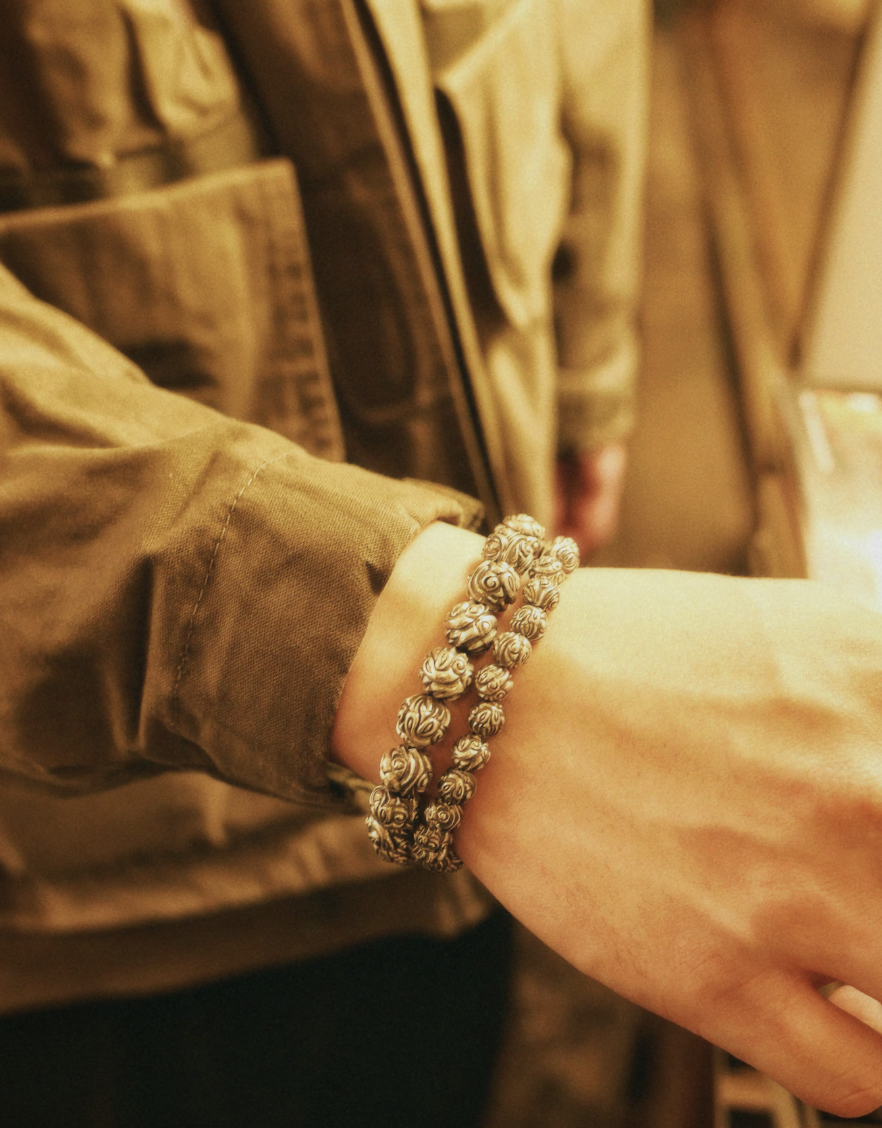 Embossed Beads Bracelet