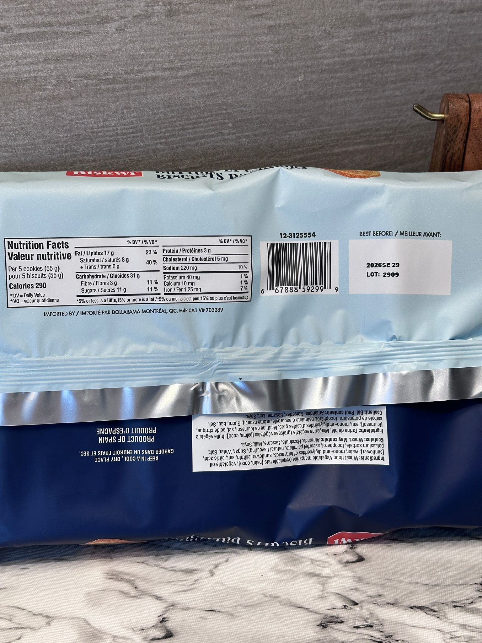 RZ53 Biskwi 蝴蝶酥 155g  **到期日: 約 2026/08