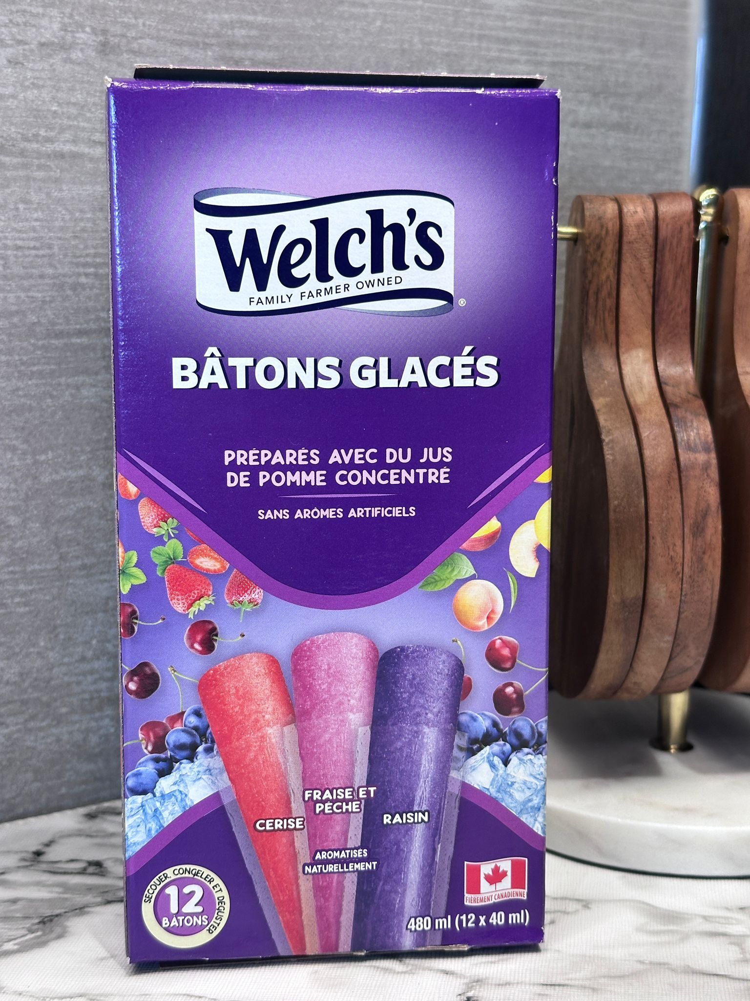 RZ54 Welch's 果汁唧唧冰(車里子, 士多啤梨, 提子) 40ml x12枝 **到期日: 約 2027/04