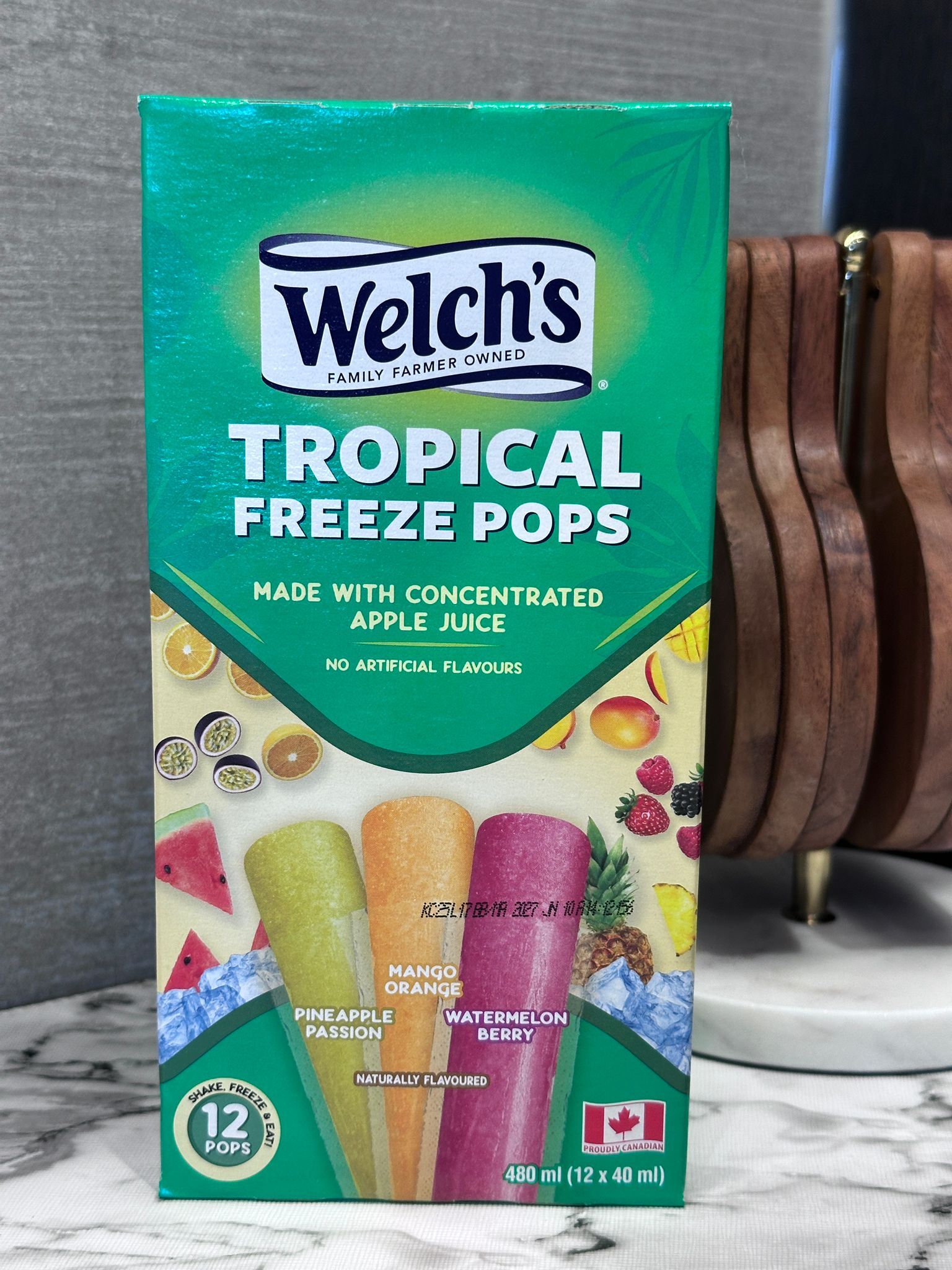 RZ55 Welch's 果汁唧唧冰(菠蘿百香果, 芒果橙, 西瓜莓味) 40ml x12枝 **到期日: 約 2027/06