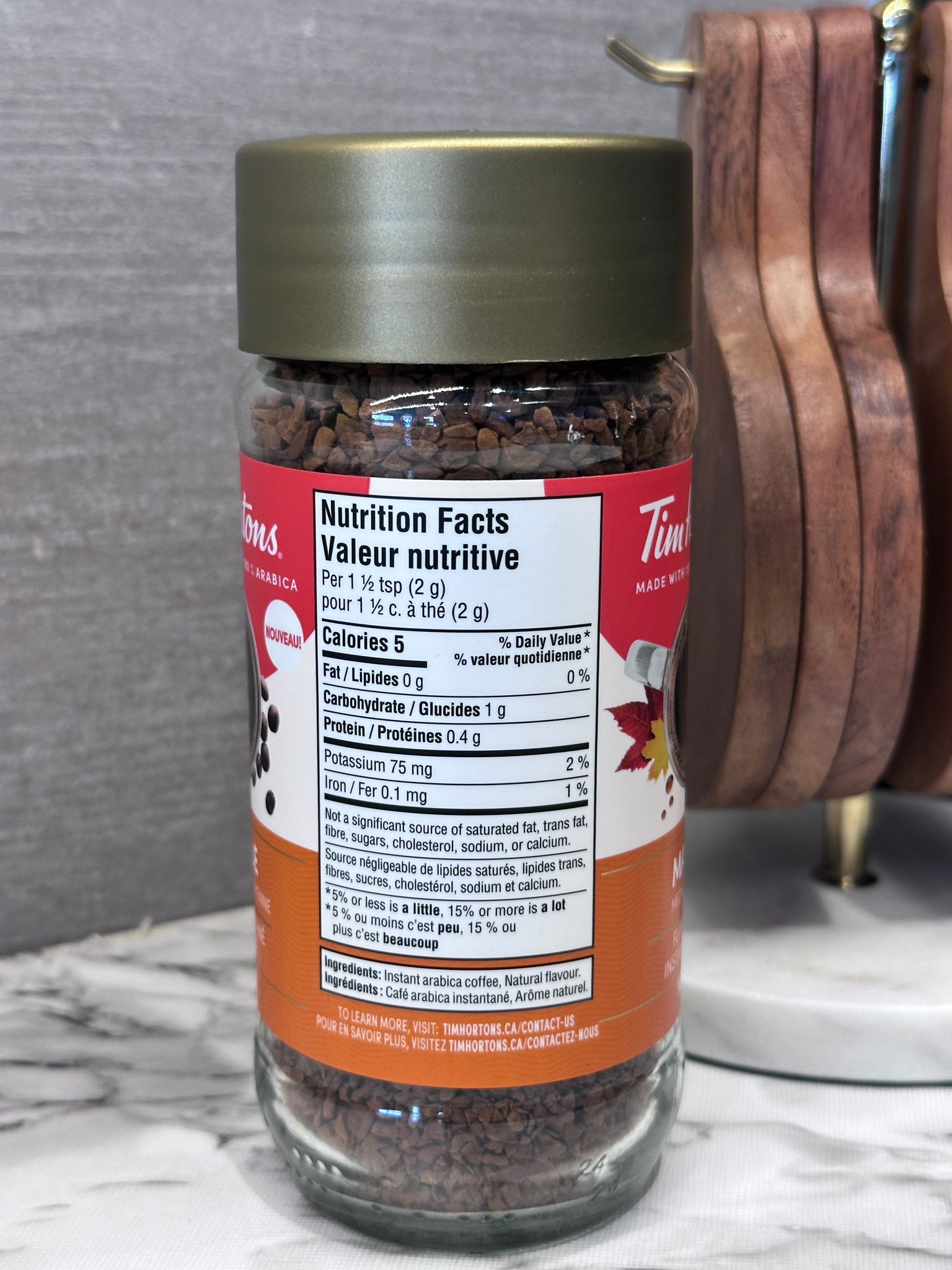 RZ61 Tims Maple Medium Roast Instant Coffee 楓糖味即溶咖啡粉 100g  **日: 約 2027/12