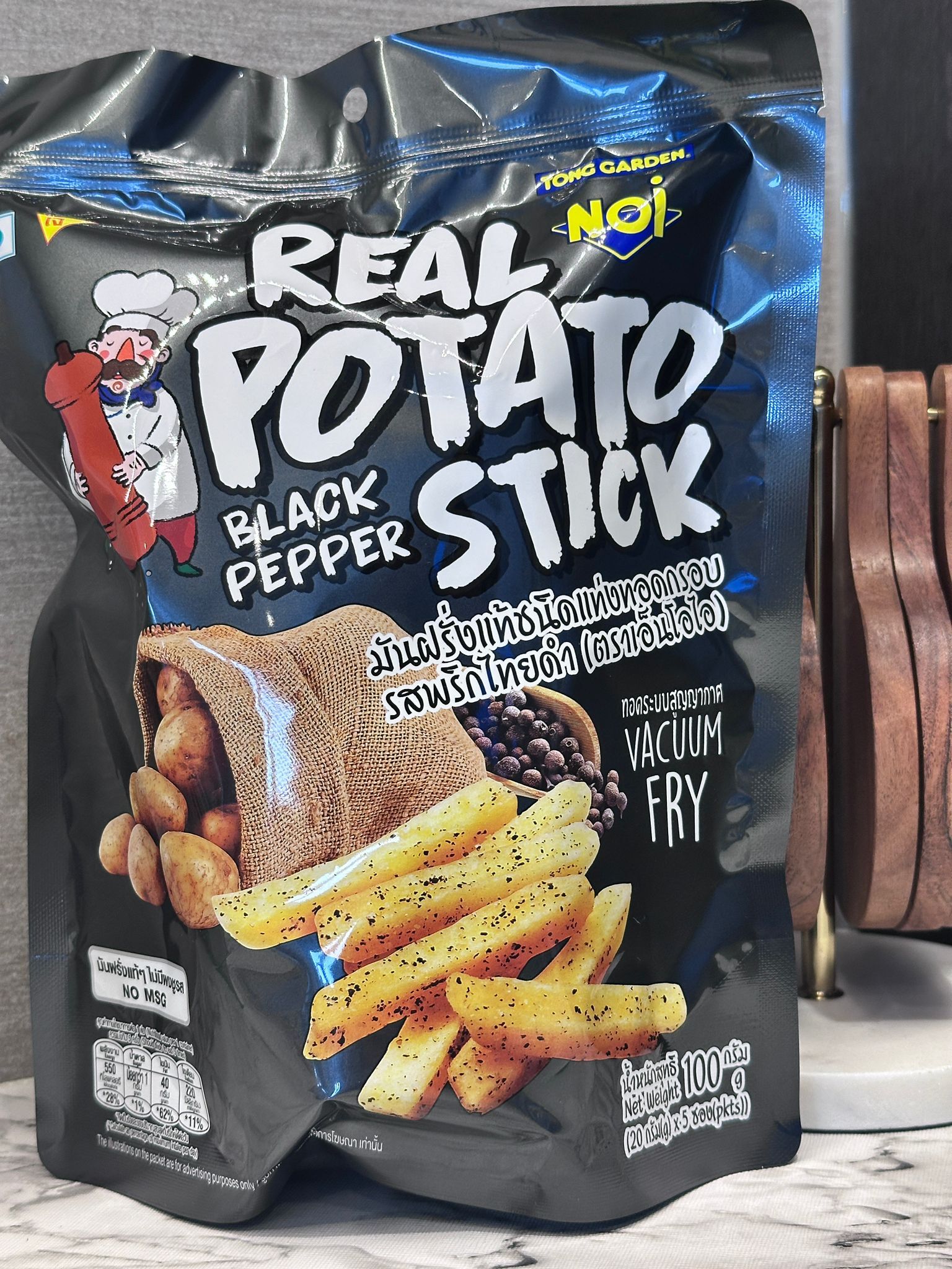RZ63 Tong Garden Noi 黑椒味薯條 20g x5包  **到期日: 約2026/12