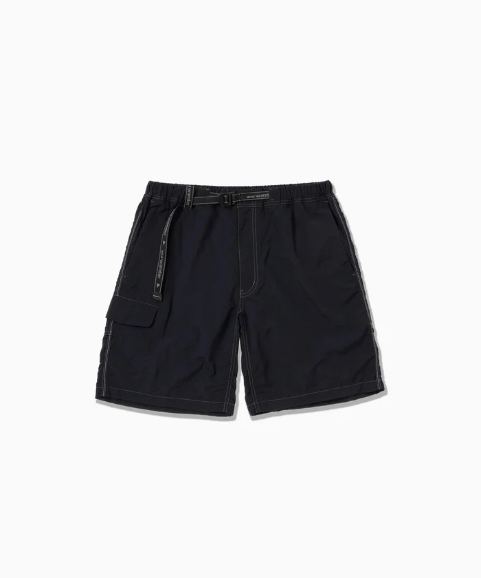 and wander｜Ny Taffeta Hiker Short Pants "Black"
