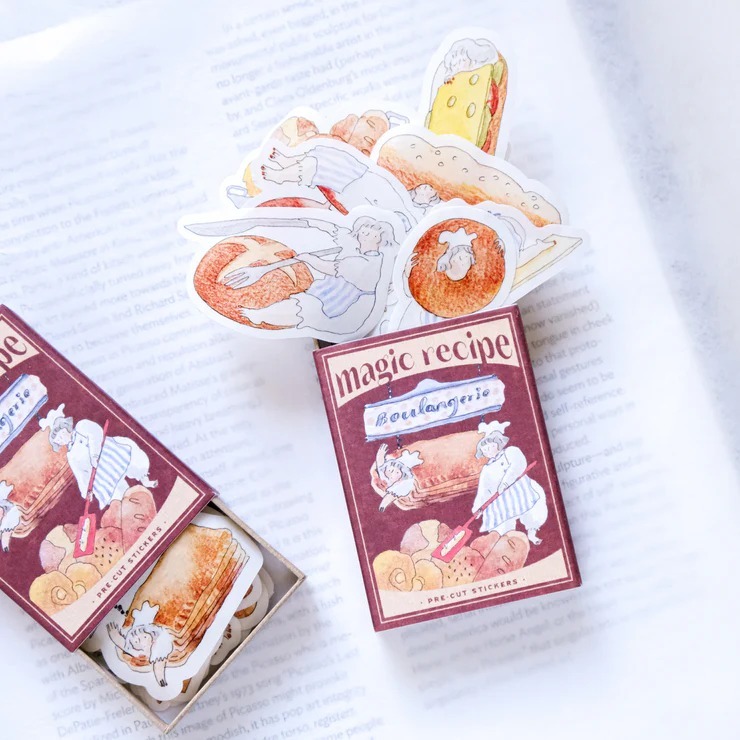 香港｜Dodolulu 火柴盒貼紙 麵包工房 03