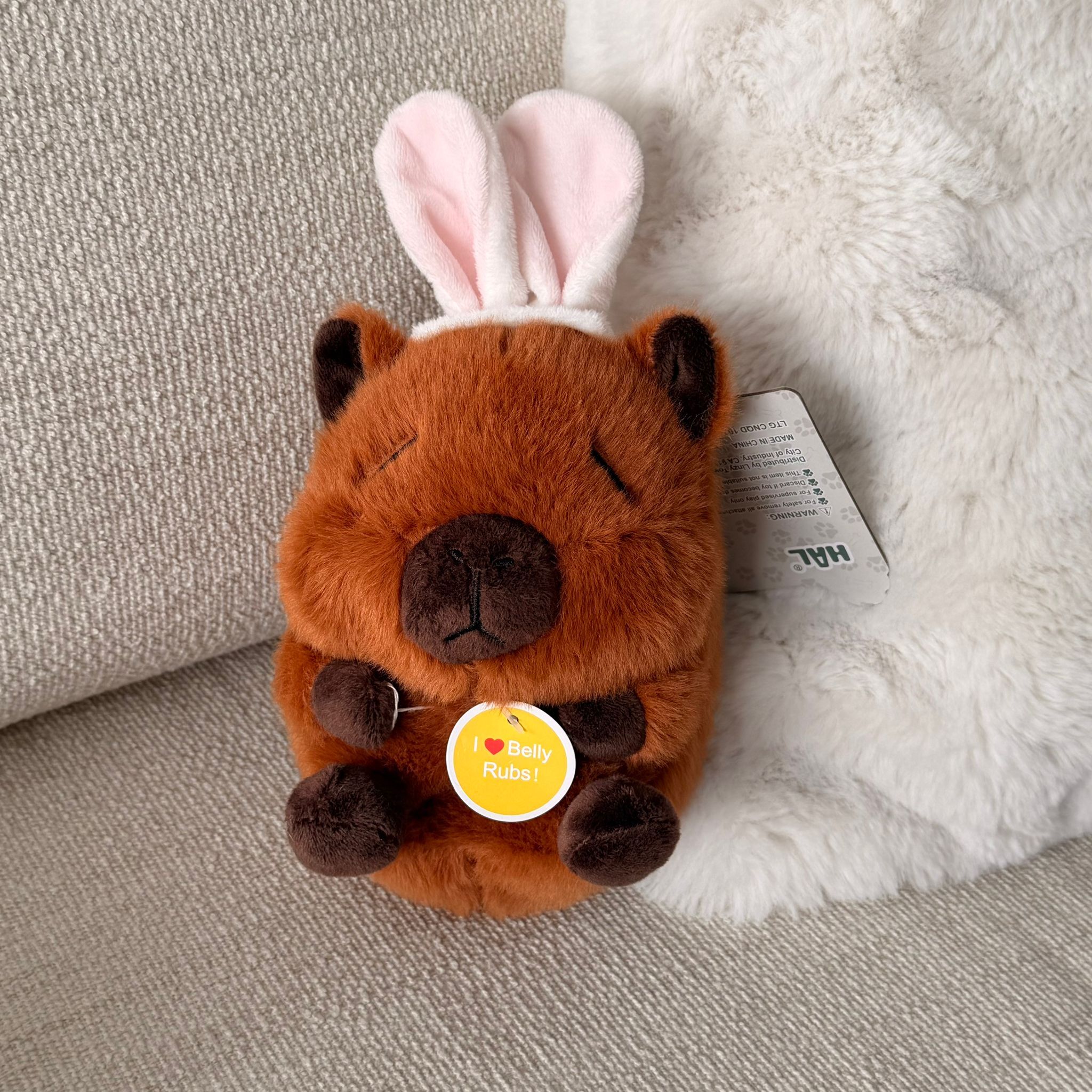 RZ69 兔仔耳水豚公仔 狗狗玩具 (高約10")