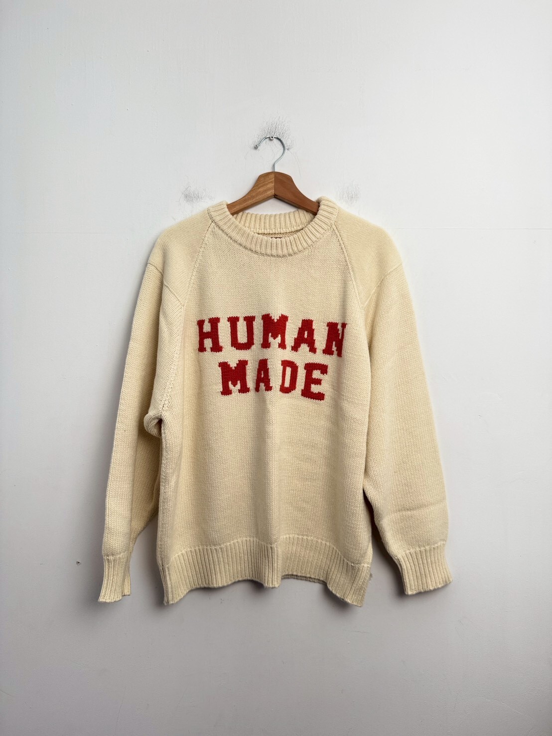 HUMAN MADE Raglan Sleeve Knit SIZE L