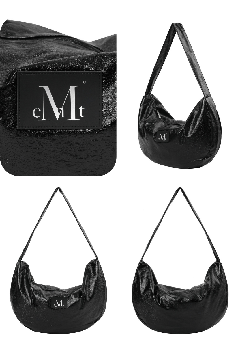 【 4/19收單 】MUCENT ELUNE 光澤半月大容量HOBO包 韓國