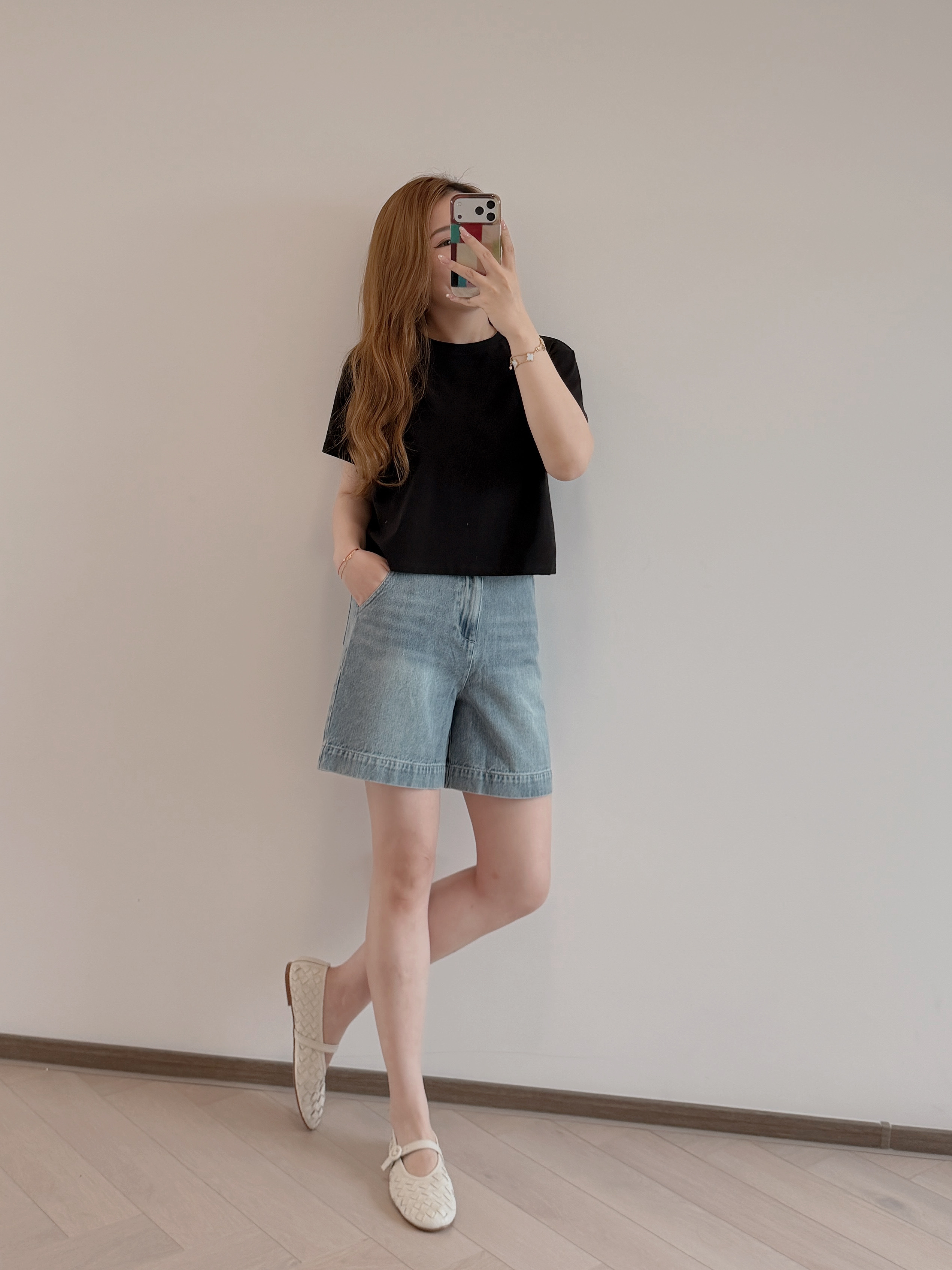 預售/現貨 7234 極柔軟 洗水牛仔短褲