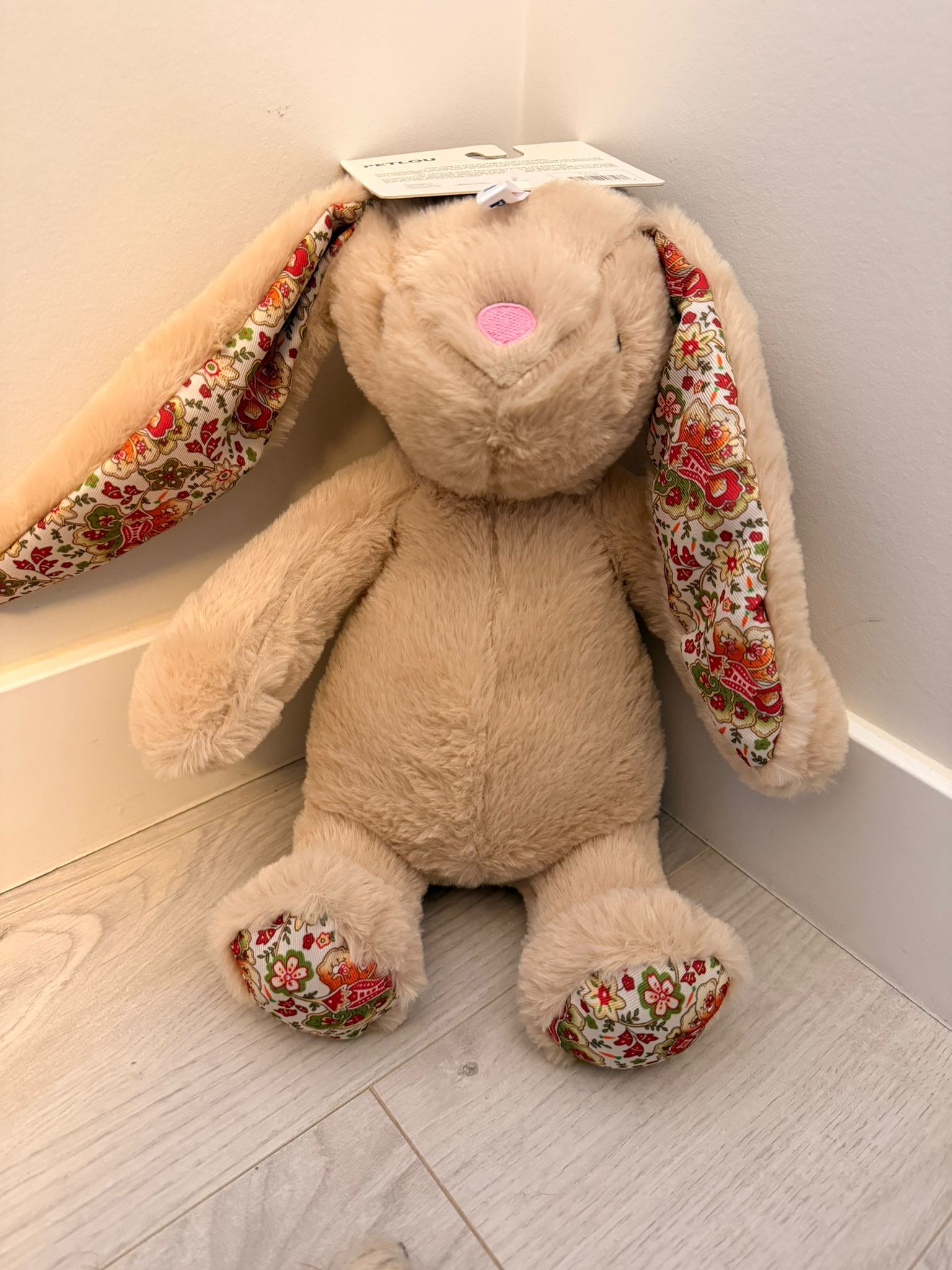 RZ86 杏色兔仔 狗狗玩具 (高約14")