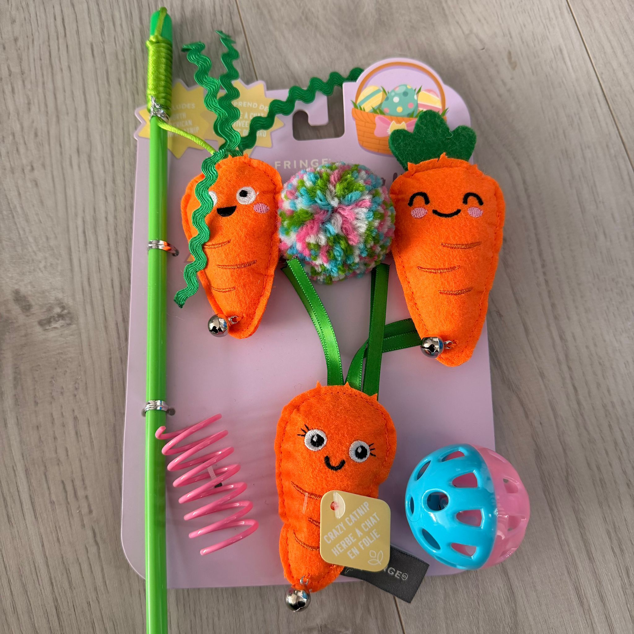 RZ89 紅蘿蔔主題 逗貓棒set