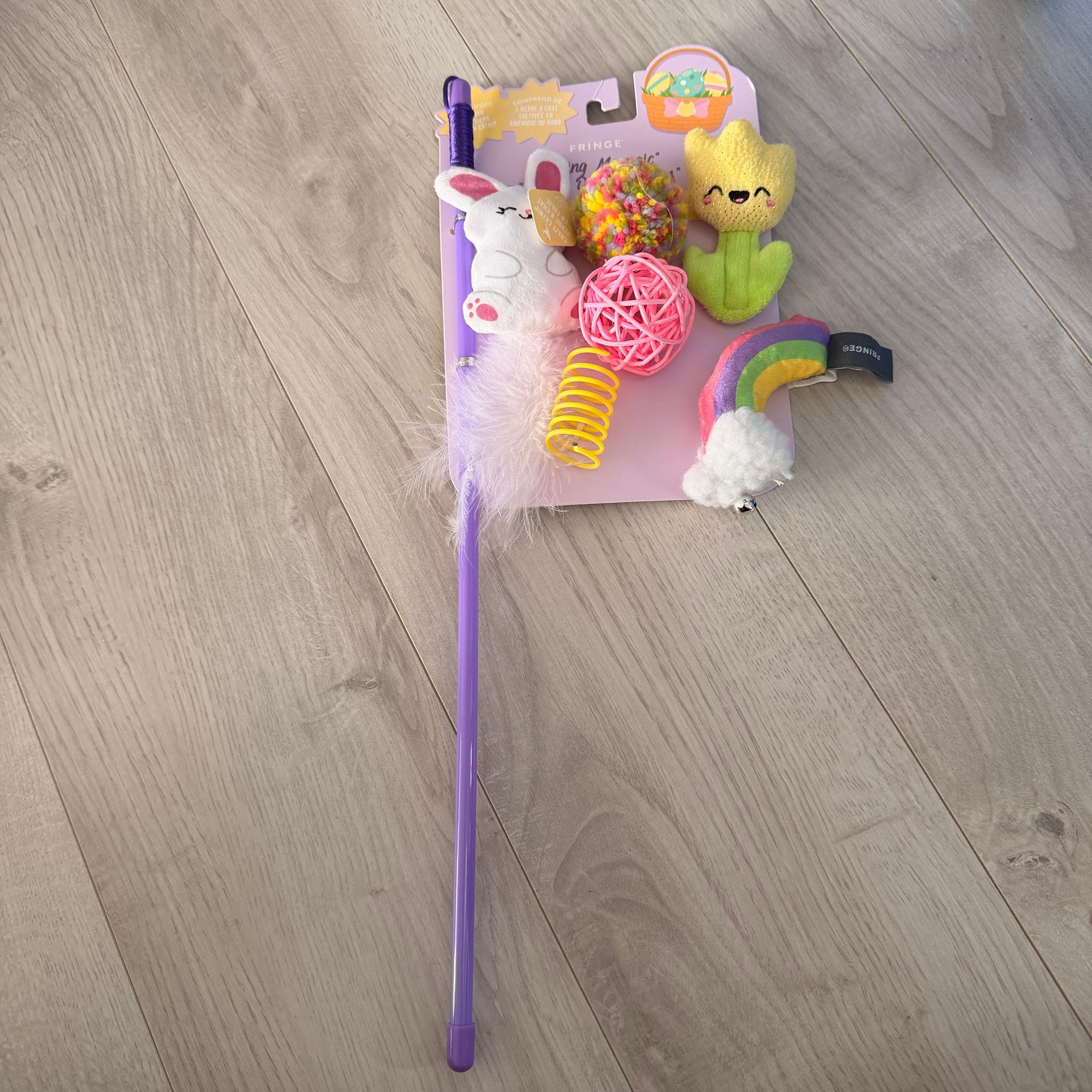 RZ90 兔仔花花主題 逗貓棒set