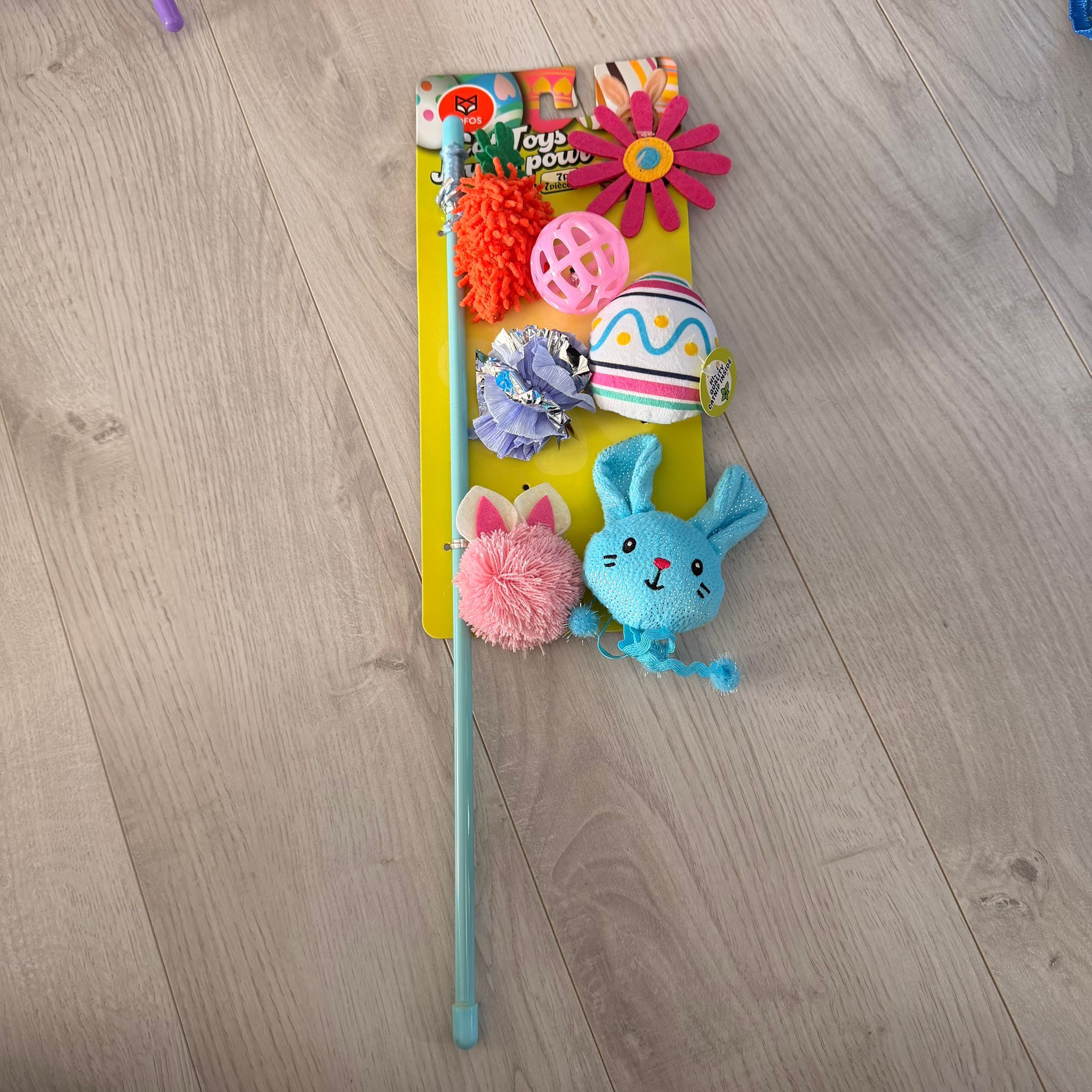 RZ93 復活節主題 逗貓棒set