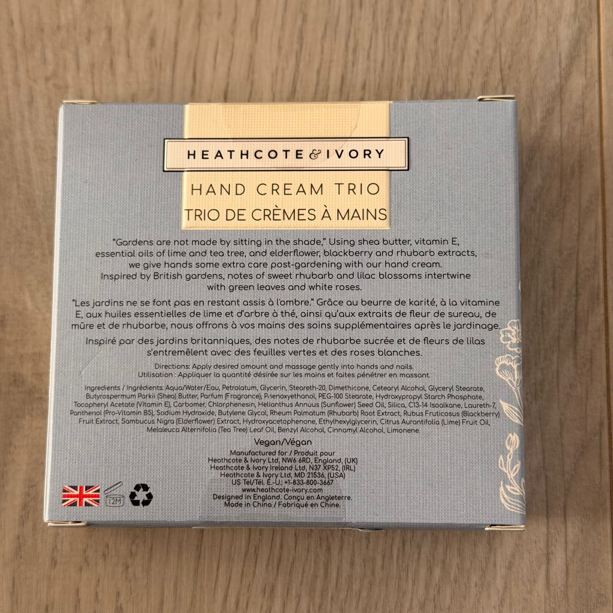 RZ95 Heathcote Ivory 護手霜三件裝 30ml x3支 (藍色set)