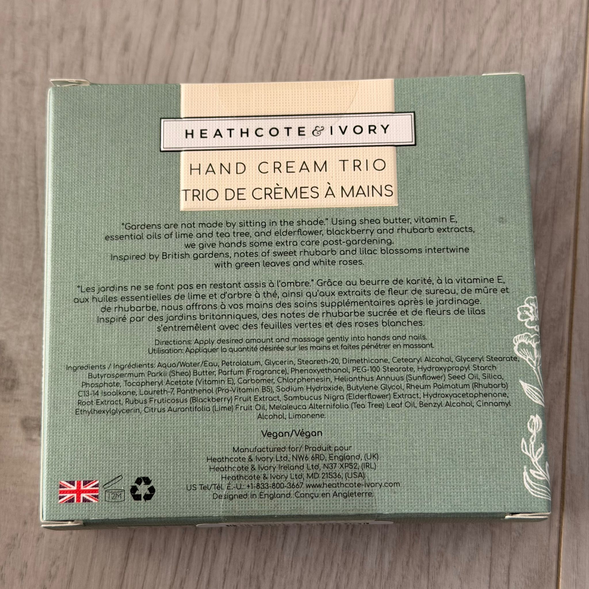 RZ96 Heathcote Ivory 護手霜三件裝 30ml x3支 (綠色set)