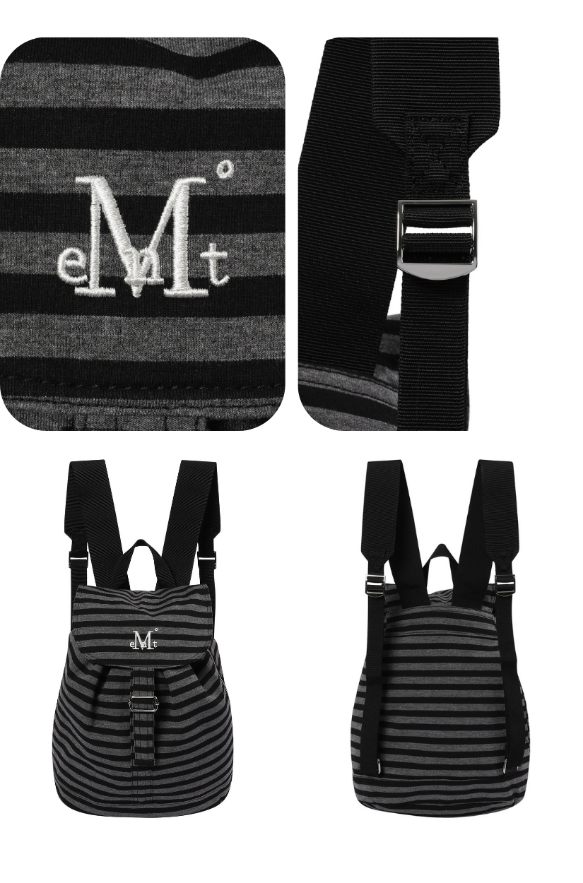 【 4/19收單 】MUCENT MUTE 條紋迷你後背包 韓國