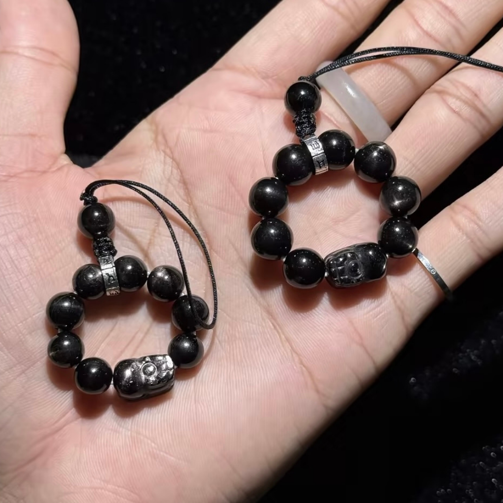 BRA-JJG0407-018 【DL】金運石DIY手機掛 約8mm (隨機出) (A18)