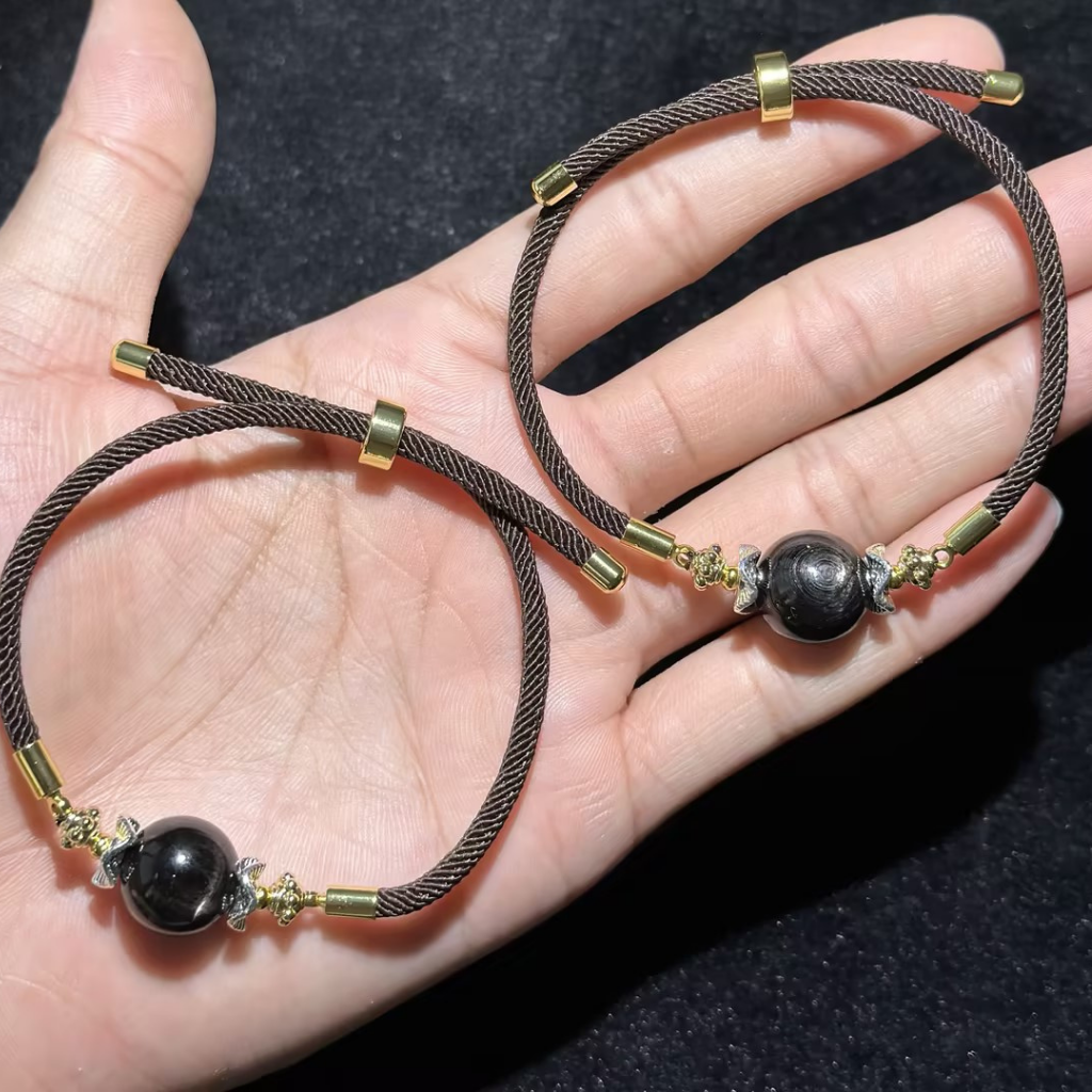 BRA-JJG0407-026 【DL】金運石手繩 約13mm (隨機出) (A26)