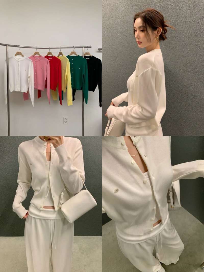 BM6029 小TAG排扣軟綿綿薄外套