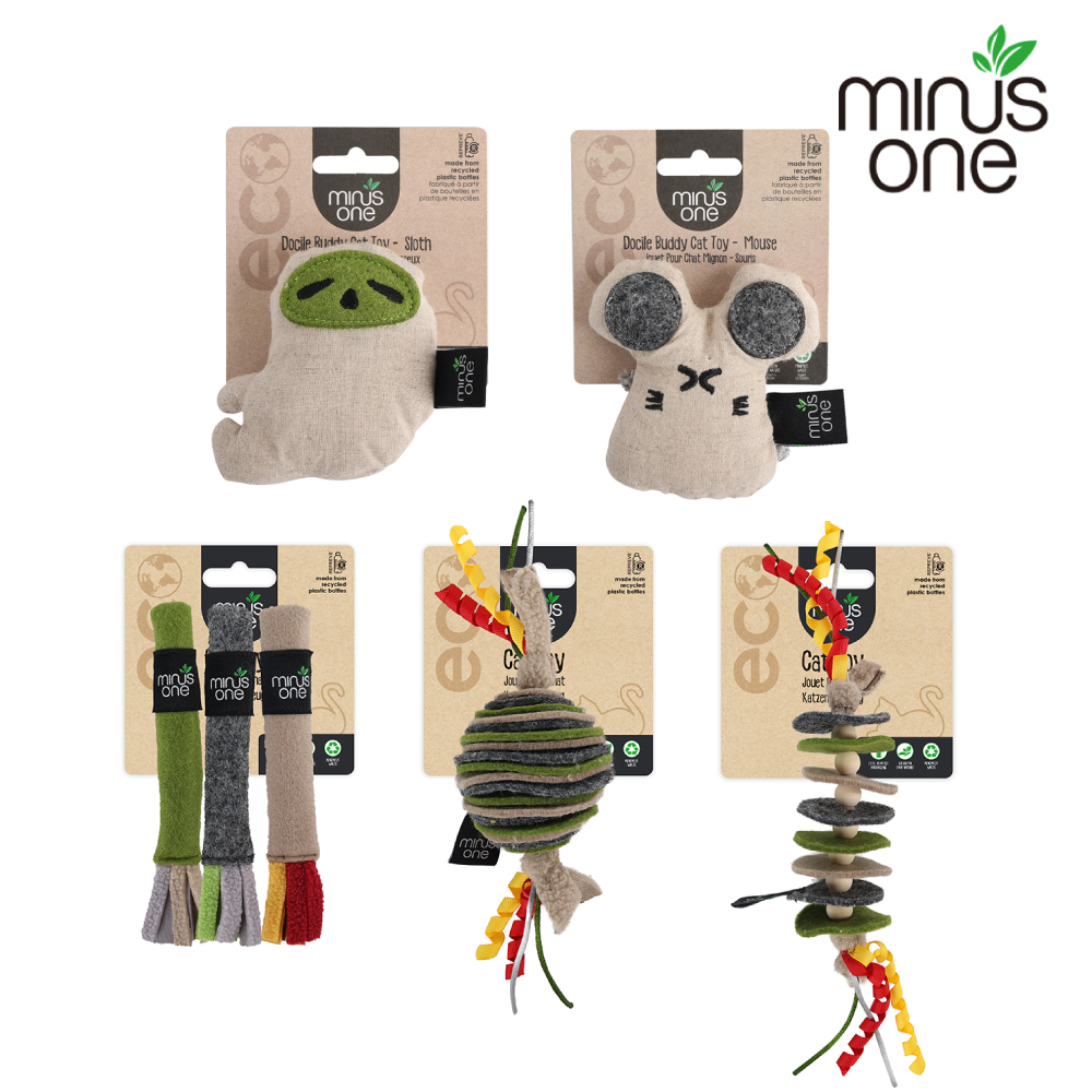 Minus One 邁樂思｜環保毛氈系列 貓咪吊掛玩具