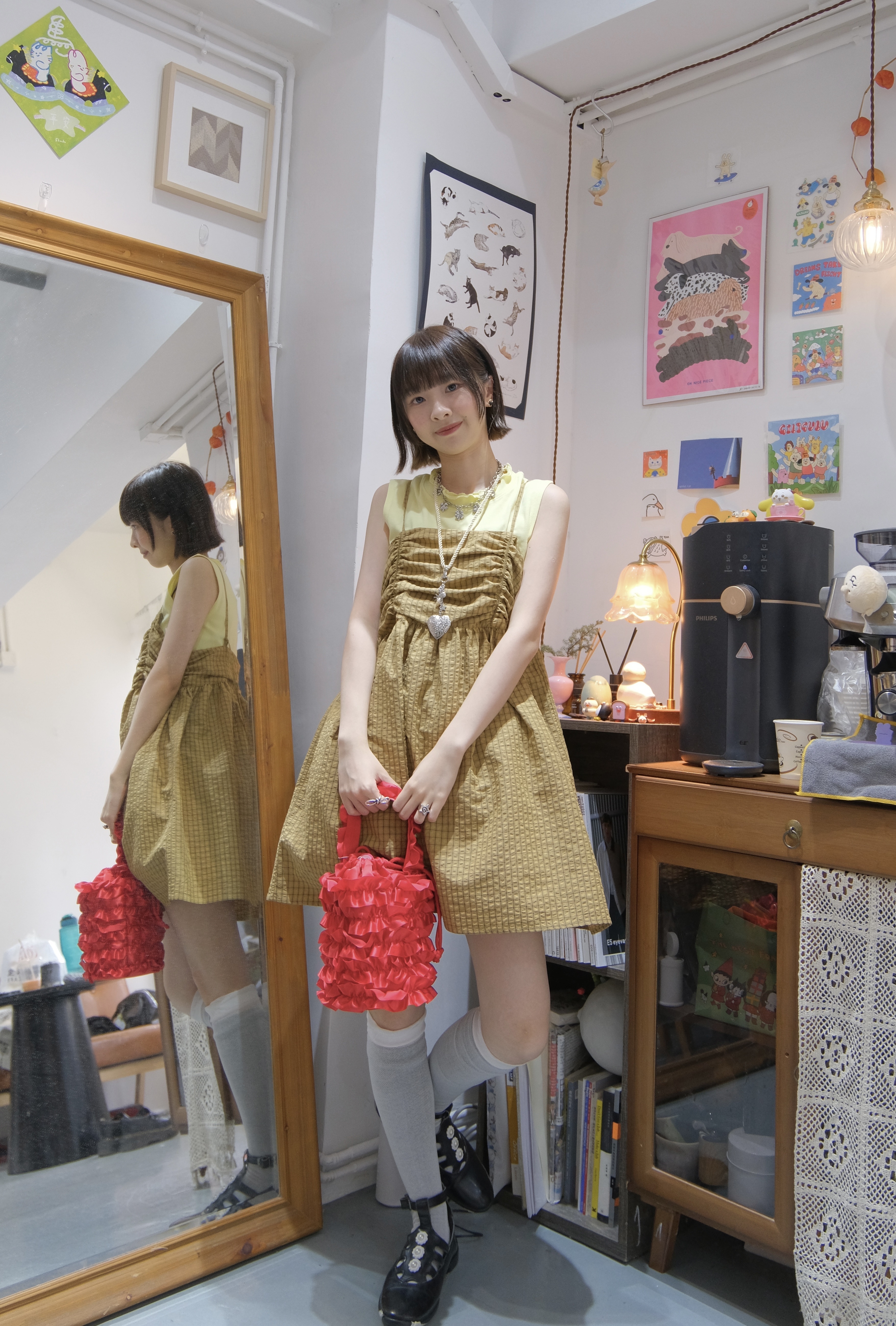 [四色入]推！靚格就就大傘VEST(Yellow)