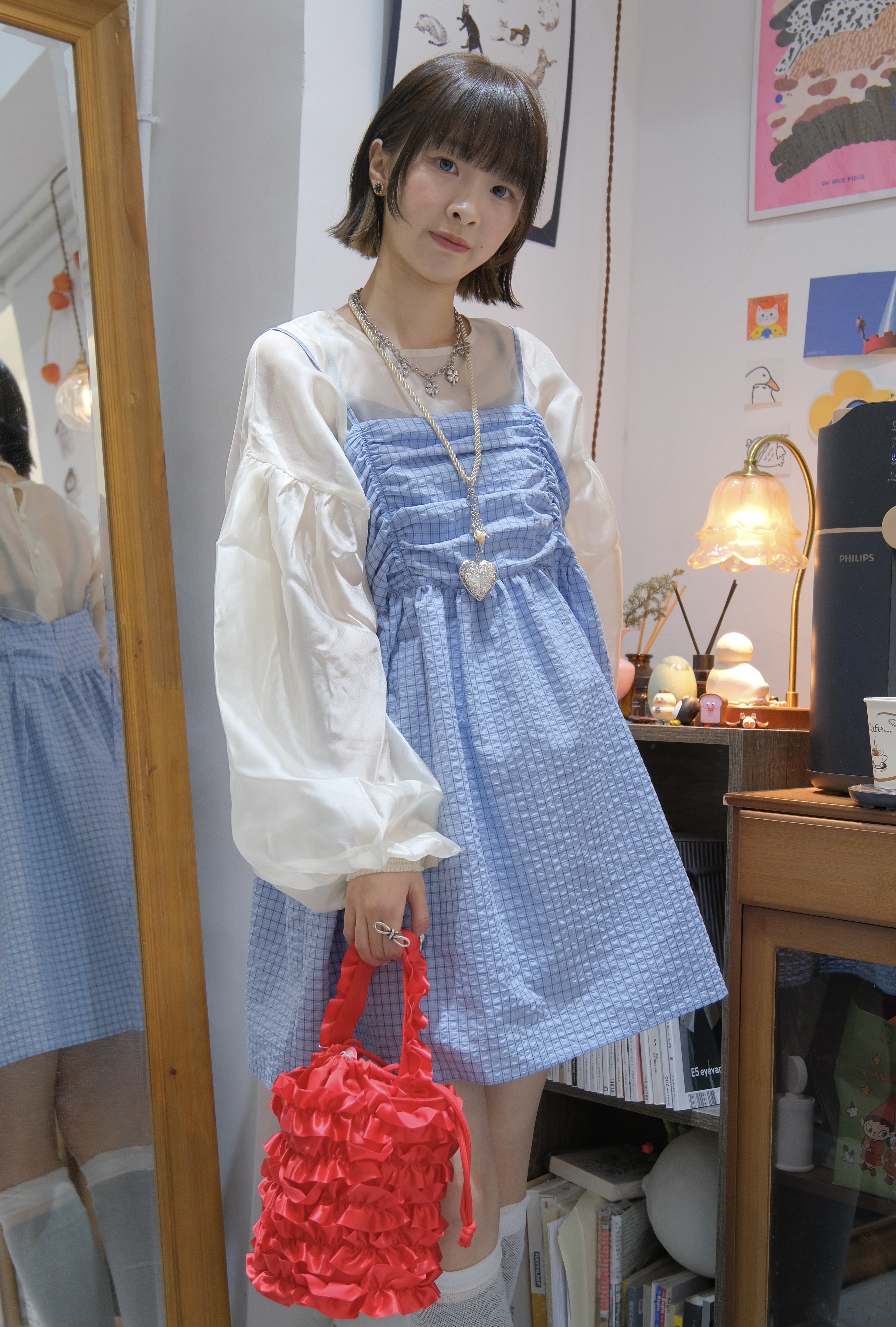 [四色入]推！靚格就就大傘VEST(Blue)