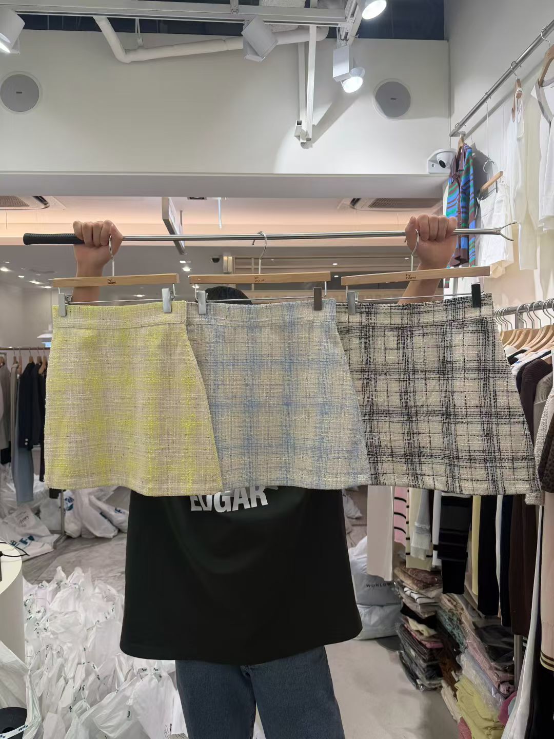 BM6041 小香Tweed氣質半身短裙