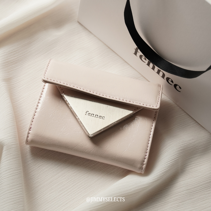 【代購】fennec  CRINKLE TRIANGLE DOCO WALLET - BLOSSOM