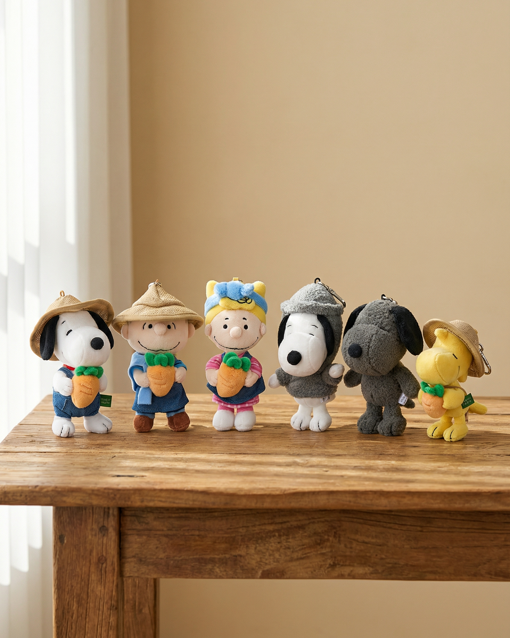 <🇰🇷韓國濟州島限定🥕> Snoopy Garden 史努比 農夫系列 胡蘿蔔 毛絨娃娃吊飾