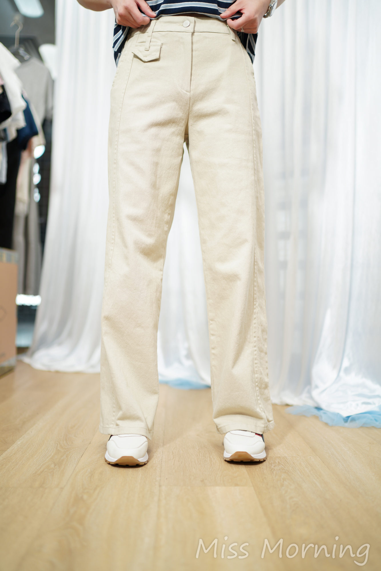 悠閑薄身彈彈褲(34124)