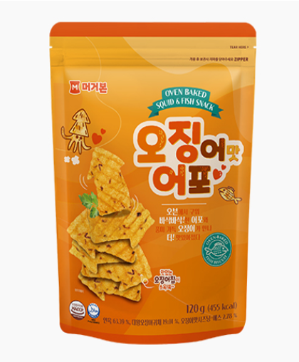 XV005 Murgerbon 魷魚味脆脆魚120g x 3包 EXP: 3個月或以上