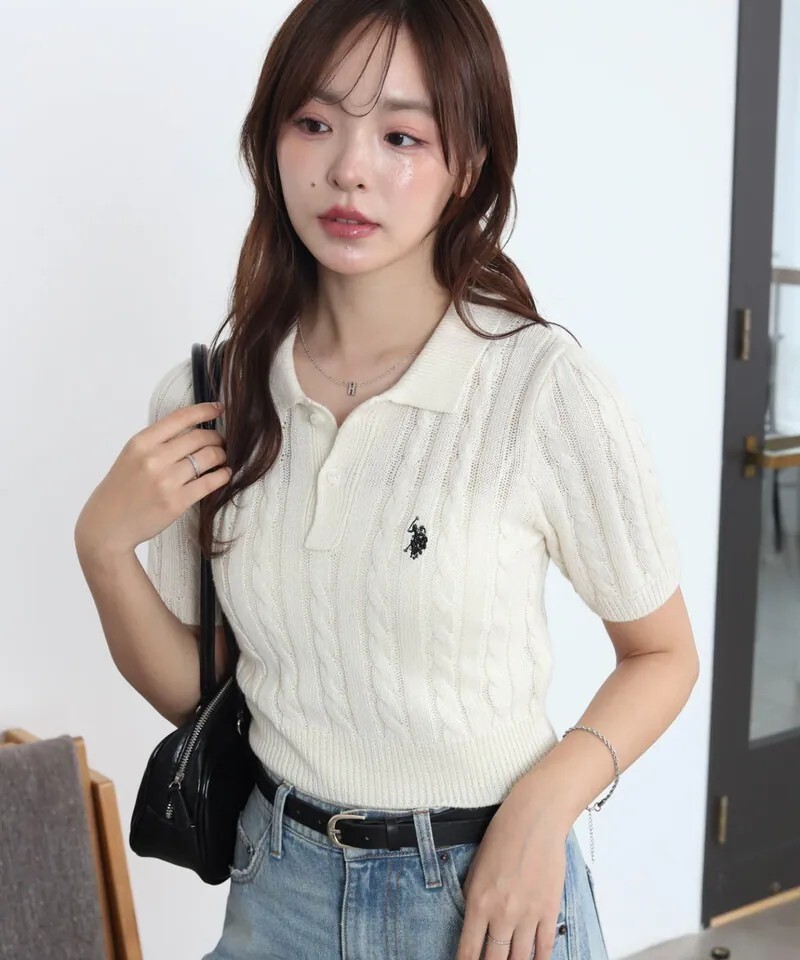 <日本限定🇯🇵> U.S. POLO ASSN. 小Logo 刺繡 夏季針織 POLO領 短袖 3色